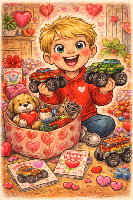 I asked my four-year-old about Valentine’s Day and this is what he said.