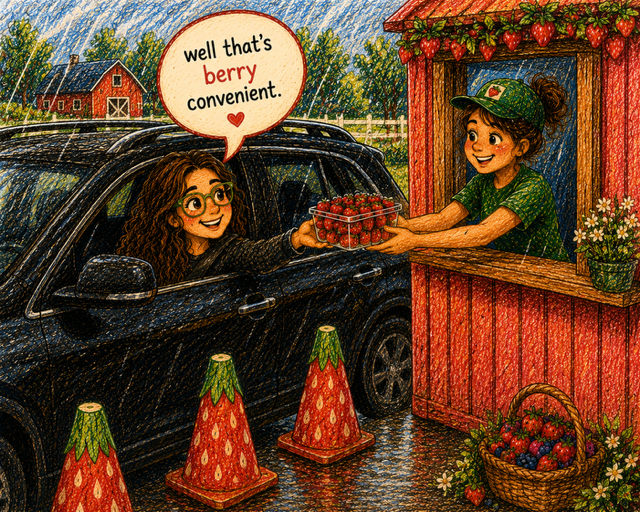 Berry Happy to Live Here.